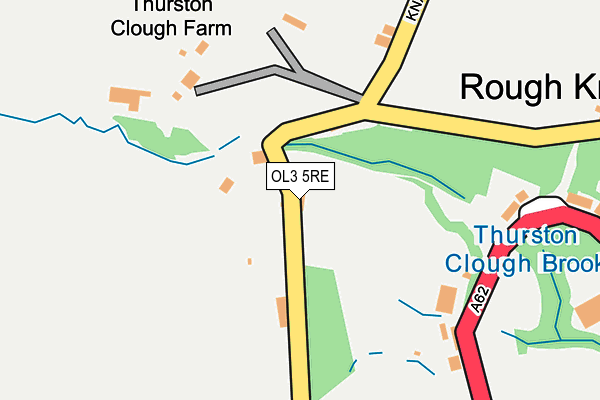 OL3 5RE map - OS OpenMap – Local (Ordnance Survey)