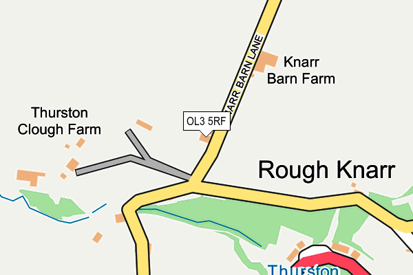 OL3 5RF map - OS OpenMap – Local (Ordnance Survey)