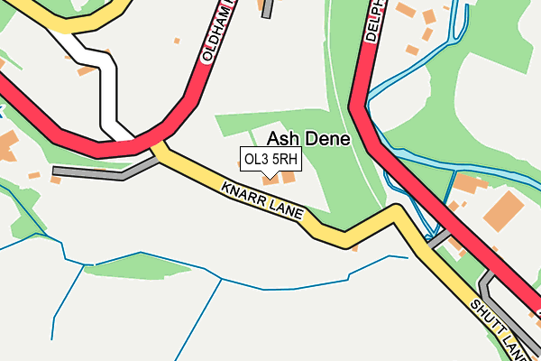 OL3 5RH map - OS OpenMap – Local (Ordnance Survey)