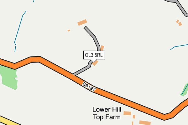 OL3 5RL map - OS OpenMap – Local (Ordnance Survey)