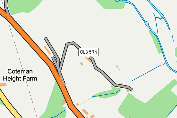 OL3 5RN map - OS OpenMap – Local (Ordnance Survey)