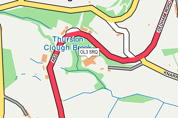 OL3 5RQ map - OS OpenMap – Local (Ordnance Survey)