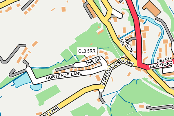 OL3 5RR map - OS OpenMap – Local (Ordnance Survey)