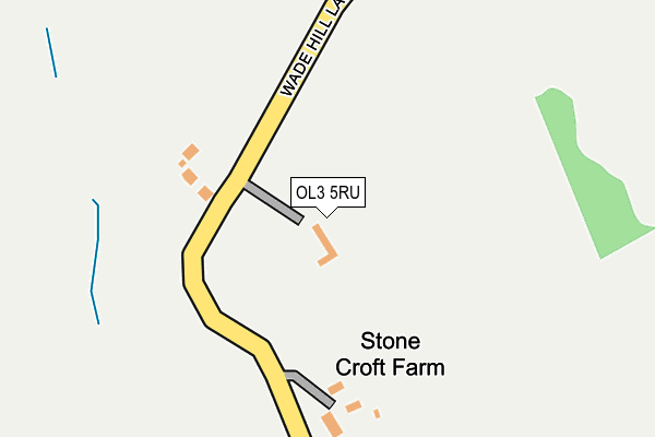 OL3 5RU map - OS OpenMap – Local (Ordnance Survey)