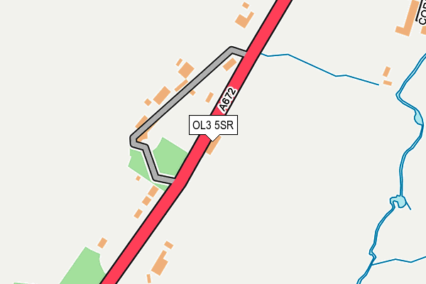 OL3 5SR map - OS OpenMap – Local (Ordnance Survey)