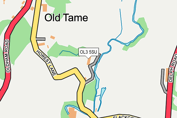 OL3 5SU map - OS OpenMap – Local (Ordnance Survey)