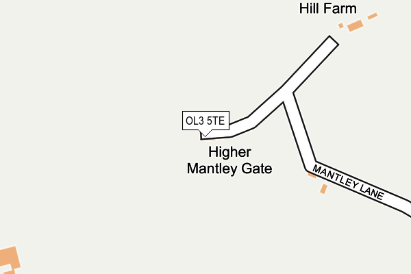OL3 5TE map - OS OpenMap – Local (Ordnance Survey)