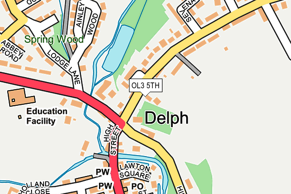 OL3 5TH map - OS OpenMap – Local (Ordnance Survey)