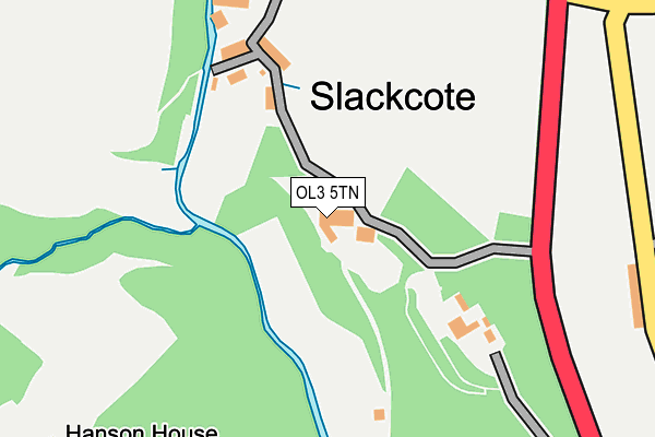 OL3 5TN map - OS OpenMap – Local (Ordnance Survey)