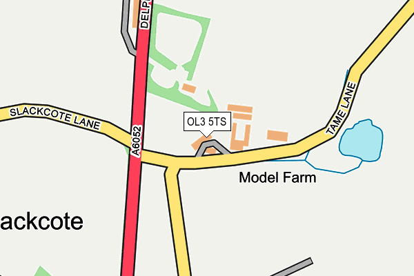 OL3 5TS map - OS OpenMap – Local (Ordnance Survey)