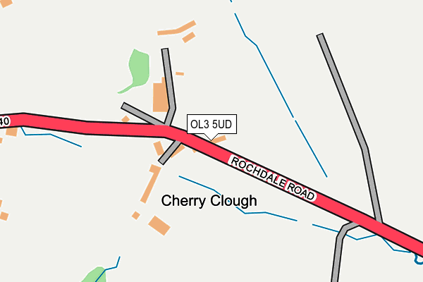 OL3 5UD map - OS OpenMap – Local (Ordnance Survey)