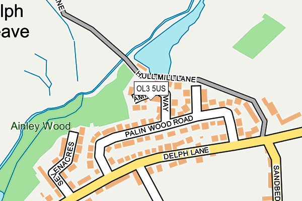 OL3 5US map - OS OpenMap – Local (Ordnance Survey)