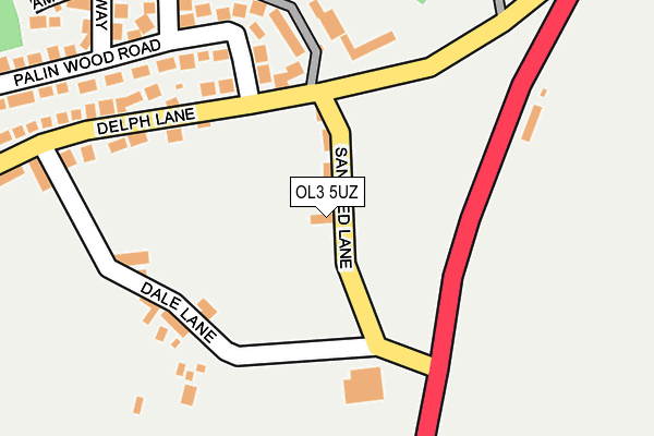 OL3 5UZ map - OS OpenMap – Local (Ordnance Survey)