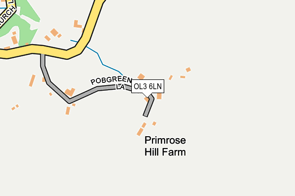 OL3 6LN map - OS OpenMap – Local (Ordnance Survey)