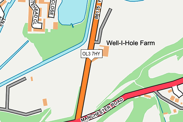 OL3 7HY map - OS OpenMap – Local (Ordnance Survey)