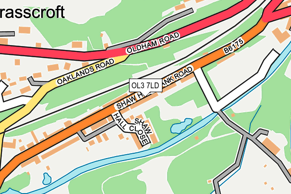 OL3 7LD map - OS OpenMap – Local (Ordnance Survey)