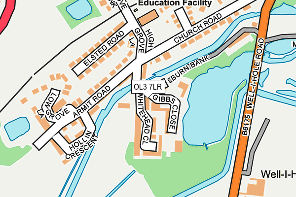 OL3 7LR map - OS OpenMap – Local (Ordnance Survey)