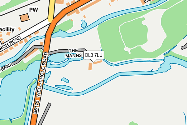 OL3 7LU map - OS OpenMap – Local (Ordnance Survey)