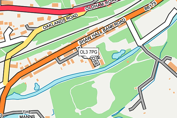OL3 7PG map - OS OpenMap – Local (Ordnance Survey)