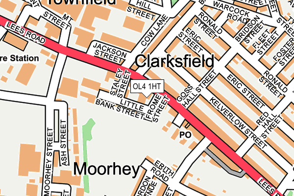 OL4 1HT map - OS OpenMap – Local (Ordnance Survey)