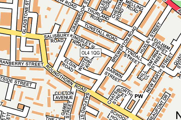 OL4 1QG map - OS OpenMap – Local (Ordnance Survey)