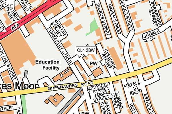 OL4 2BW map - OS OpenMap – Local (Ordnance Survey)