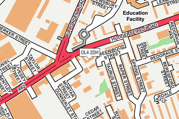 OL4 2DH map - OS OpenMap – Local (Ordnance Survey)