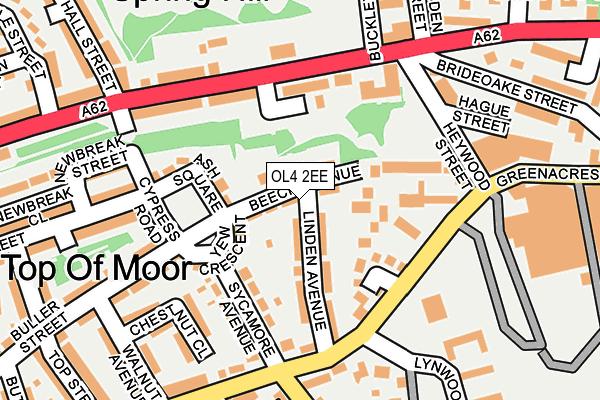 OL4 2EE map - OS OpenMap – Local (Ordnance Survey)