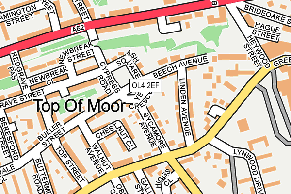 OL4 2EF map - OS OpenMap – Local (Ordnance Survey)
