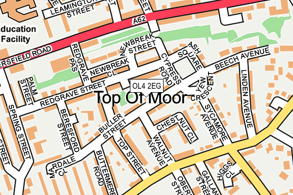 OL4 2EG map - OS OpenMap – Local (Ordnance Survey)