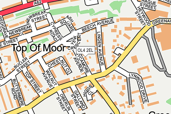 OL4 2EL map - OS OpenMap – Local (Ordnance Survey)