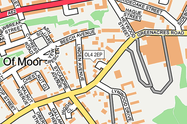 OL4 2EP map - OS OpenMap – Local (Ordnance Survey)