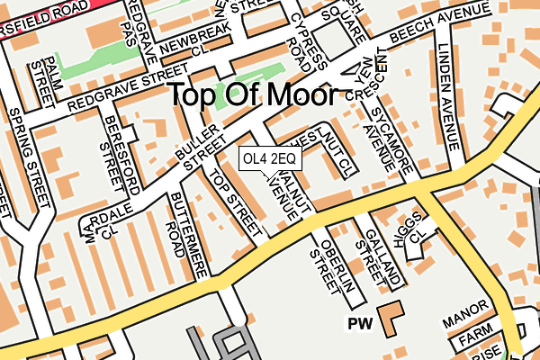 OL4 2EQ map - OS OpenMap – Local (Ordnance Survey)