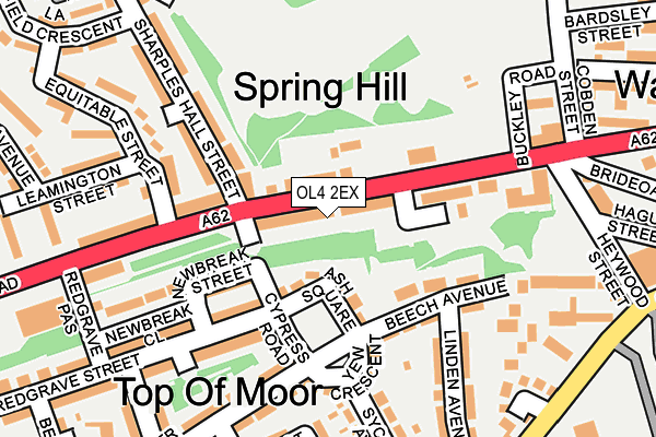 OL4 2EX map - OS OpenMap – Local (Ordnance Survey)