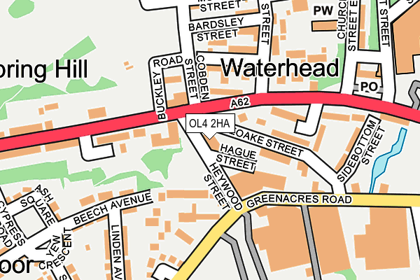 OL4 2HA map - OS OpenMap – Local (Ordnance Survey)