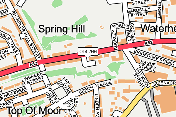 OL4 2HH map - OS OpenMap – Local (Ordnance Survey)