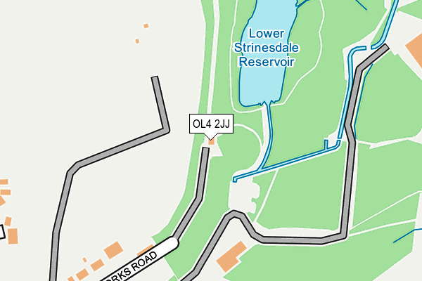 OL4 2JJ map - OS OpenMap – Local (Ordnance Survey)