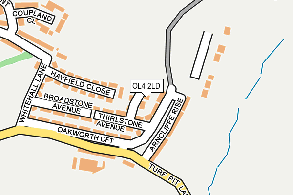 OL4 2LD map - OS OpenMap – Local (Ordnance Survey)