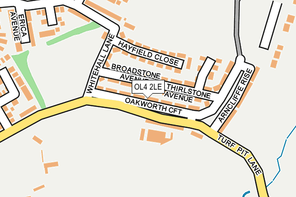 OL4 2LE map - OS OpenMap – Local (Ordnance Survey)