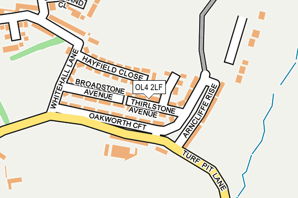 OL4 2LF map - OS OpenMap – Local (Ordnance Survey)