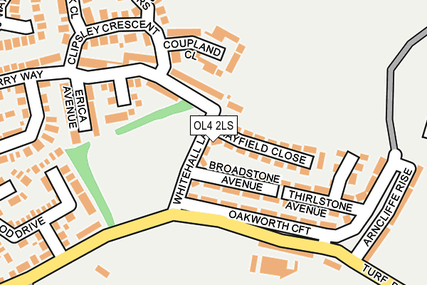 OL4 2LS map - OS OpenMap – Local (Ordnance Survey)