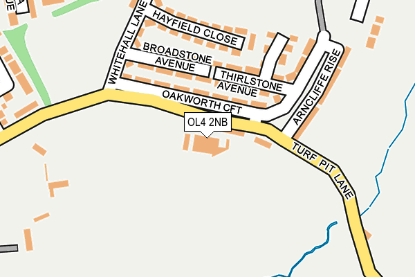 OL4 2NB map - OS OpenMap – Local (Ordnance Survey)