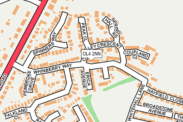 OL4 2NN map - OS OpenMap – Local (Ordnance Survey)