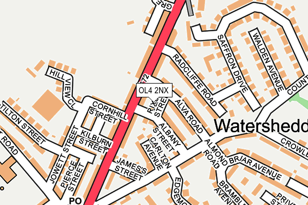OL4 2NX map - OS OpenMap – Local (Ordnance Survey)