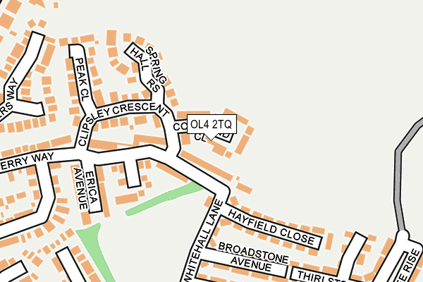 OL4 2TQ map - OS OpenMap – Local (Ordnance Survey)