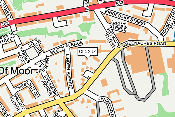 OL4 2UZ map - OS OpenMap – Local (Ordnance Survey)