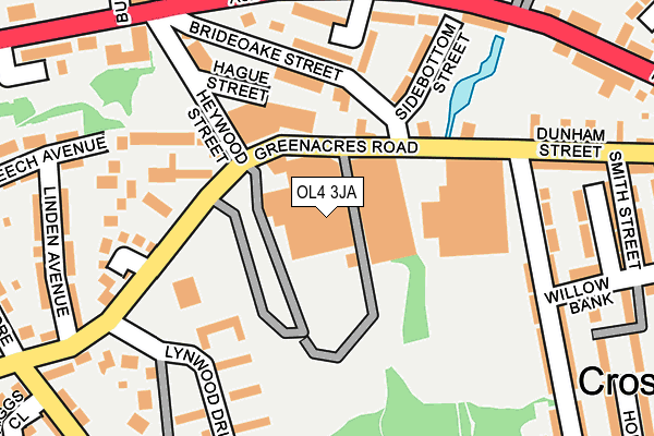 OL4 3JA map - OS OpenMap – Local (Ordnance Survey)