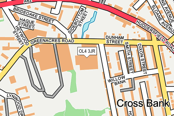 OL4 3JR map - OS OpenMap – Local (Ordnance Survey)