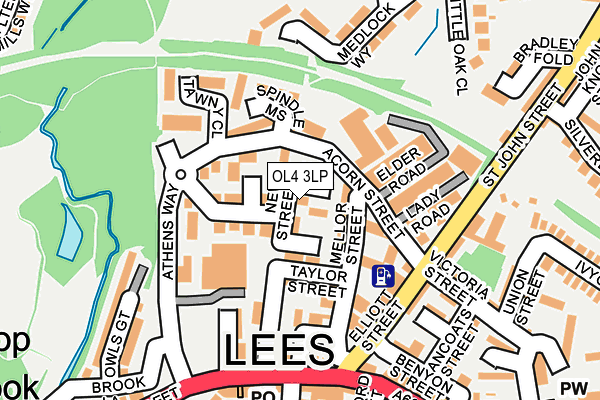 OL4 3LP map - OS OpenMap – Local (Ordnance Survey)