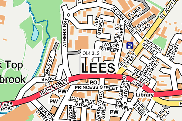 OL4 3LS map - OS OpenMap – Local (Ordnance Survey)